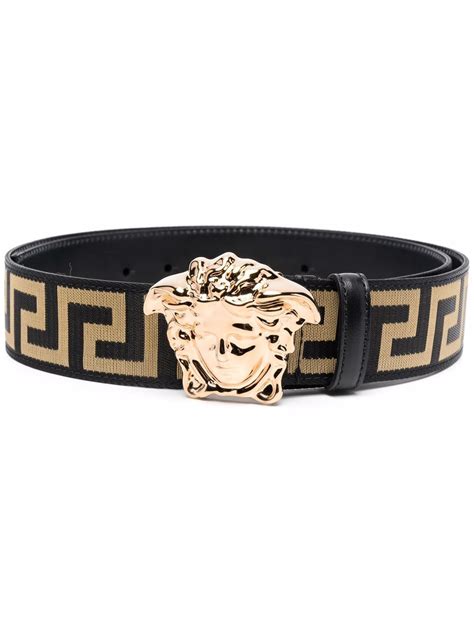 Versace Medusa Head Leather Belt 